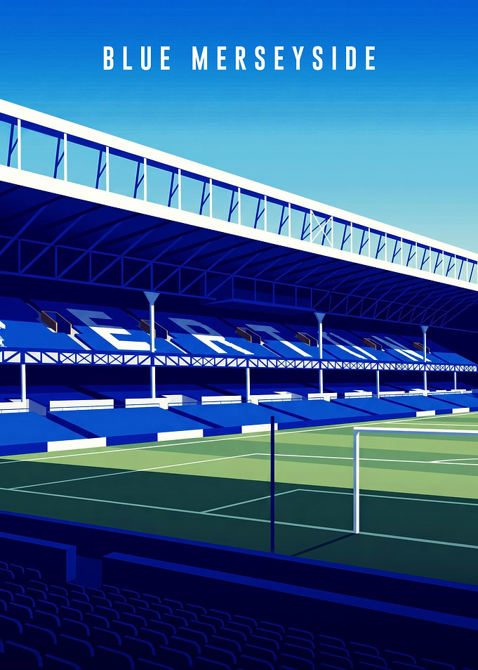 Everton Goodison Park Minimalist Poster