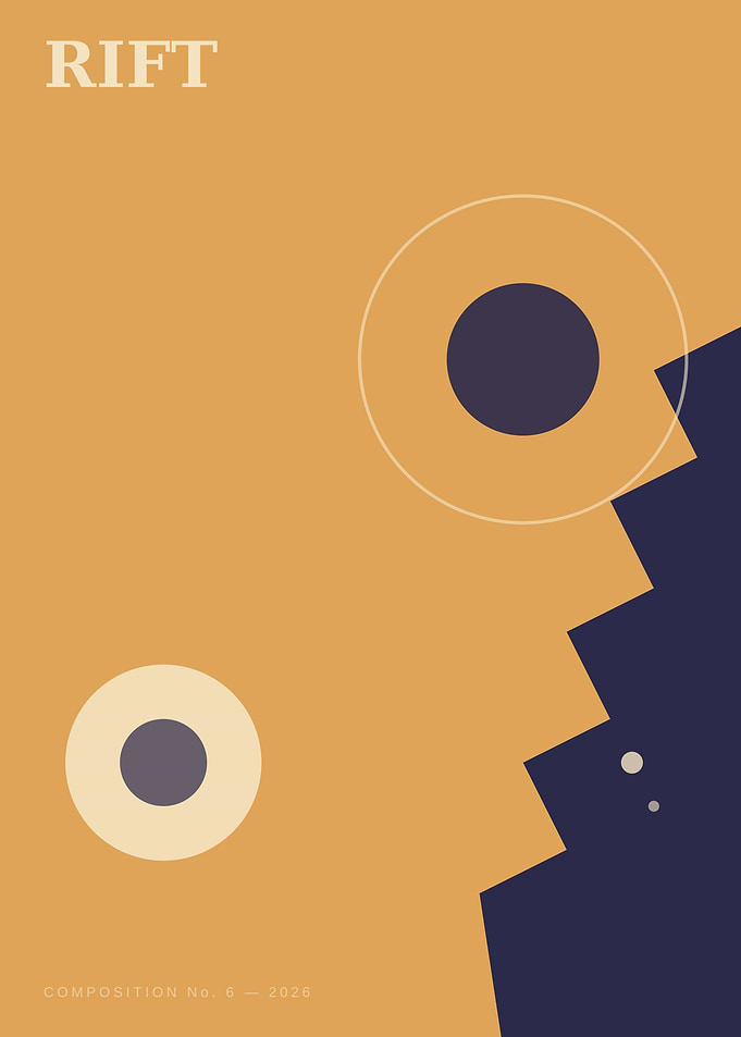 Rift Minimalist Abstract Composition Poster