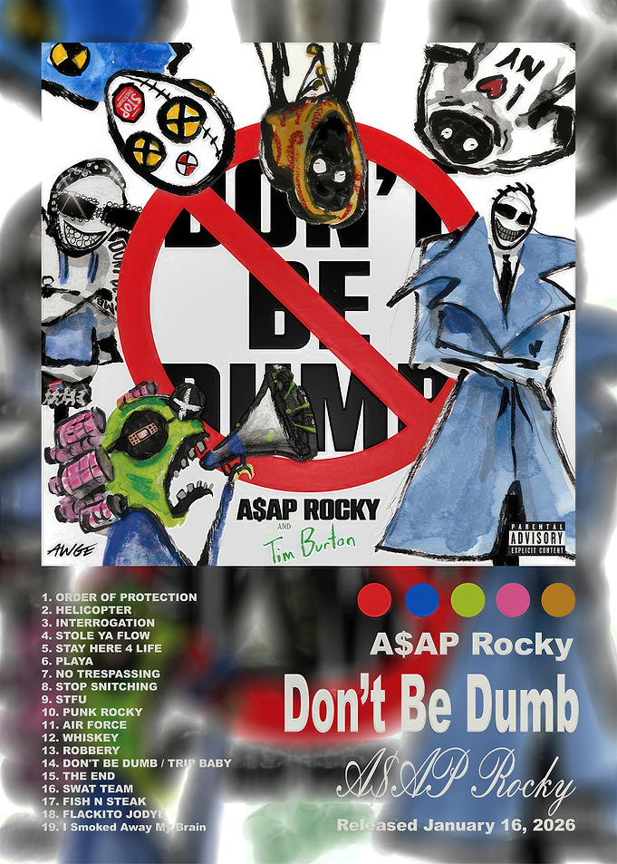 A$AP Rocky Don't Be Dumb Album Art