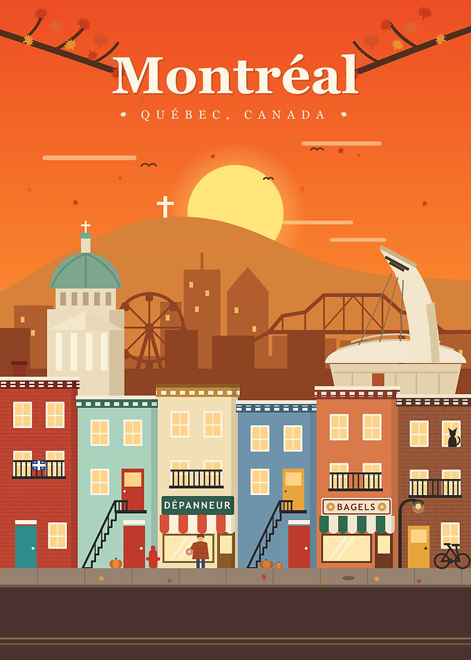 Montréal in Autumn - Fall Cityscape