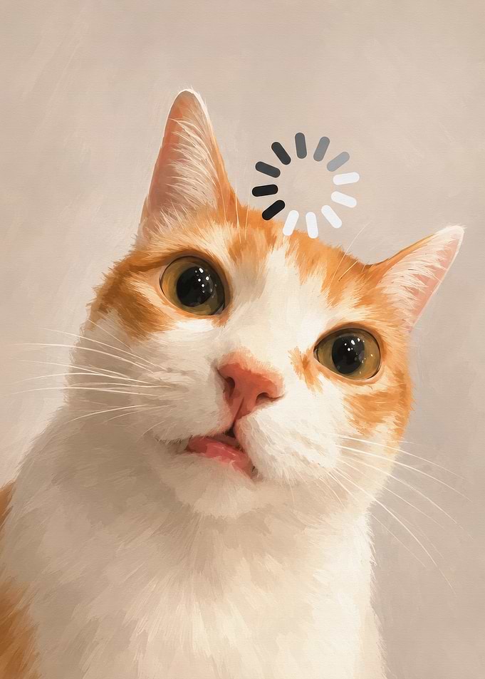Buffering Cat