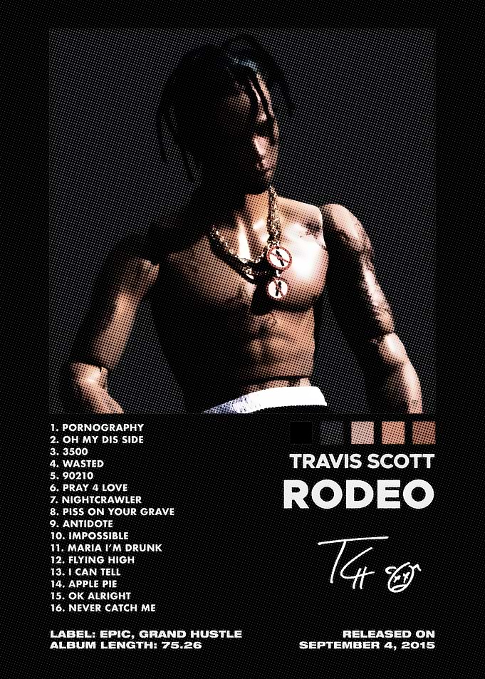 Travis Scott Rodeo Album Poster