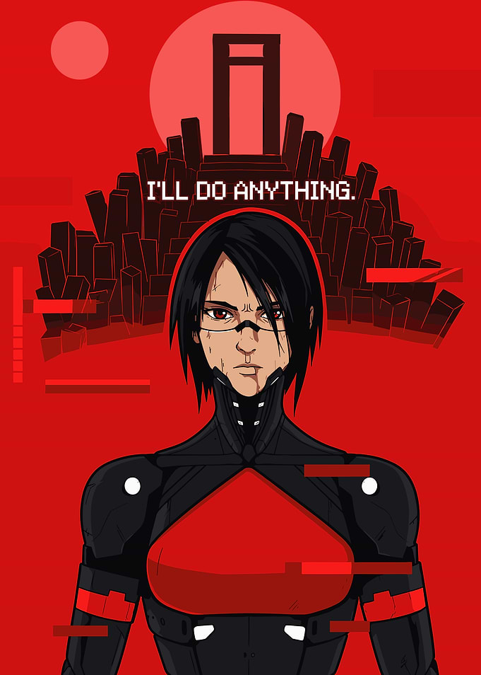 Signalis Elster Cyberpunk Fan Art