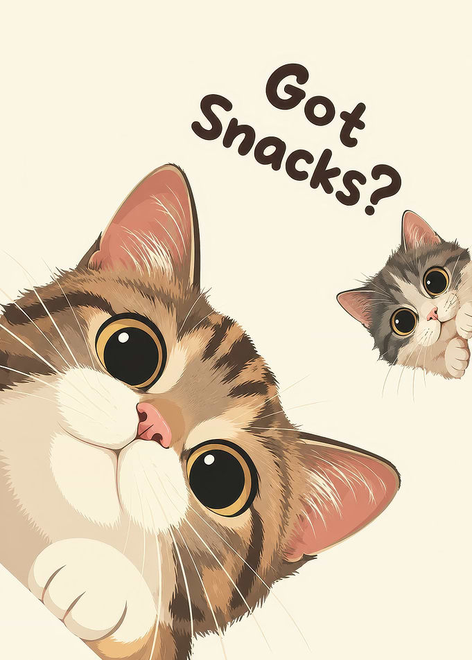 Cute Cats Asking for Snacks