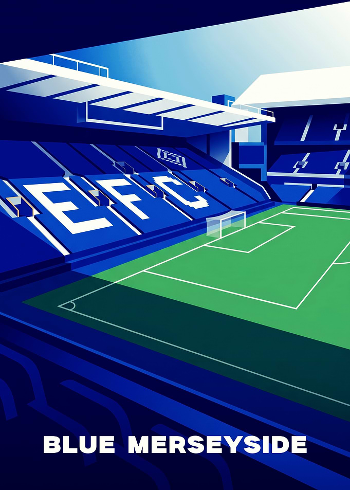 Everton FC Goodison Park Stadium Poster