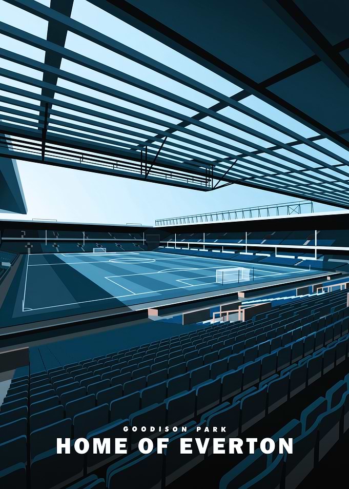 Goodison Park Everton Stadium Poster