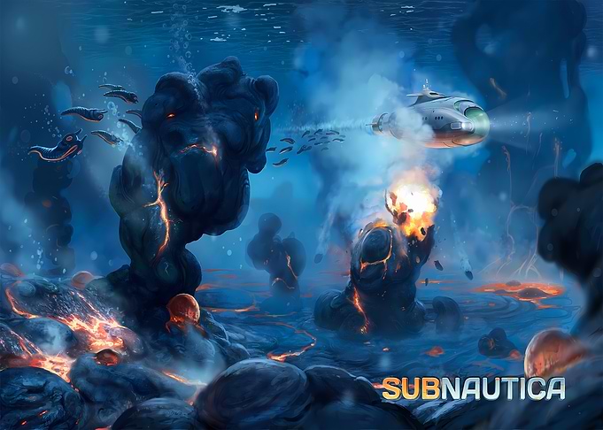 Subnautica Underwater Lava Zone Exploration