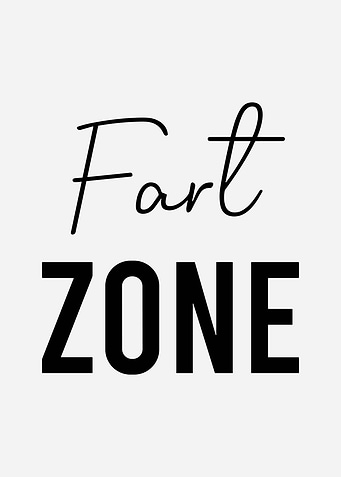 Minimalist Humor Zone Typography Poster | Modern Script Quote Wall Art