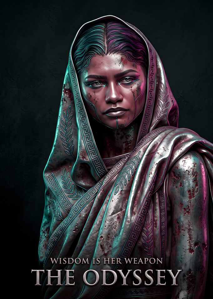 Zendaya as Athena The Odyssey Poster