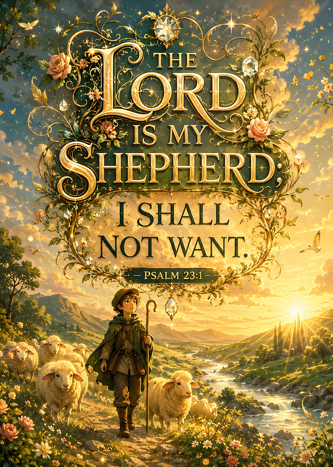 The Lord Is My Shepherd Psalm 23:1