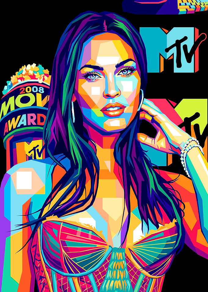 Megan Fox Pop Art