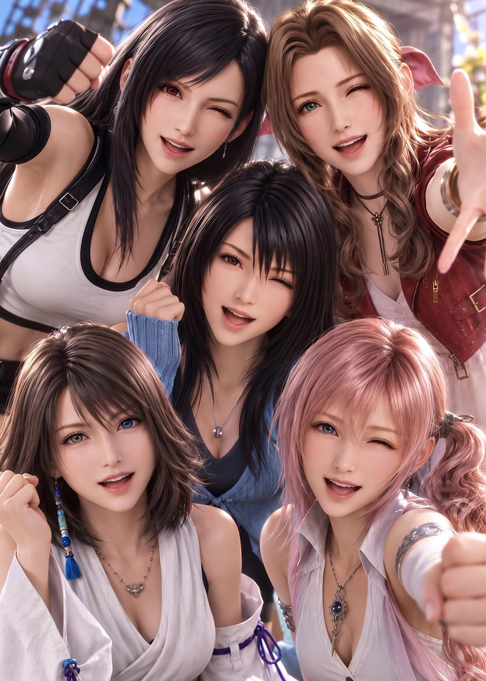 Final Fantasy Group Selfie