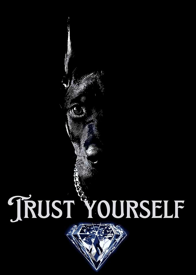 Doberman Trust Yourself Diamond Graphic