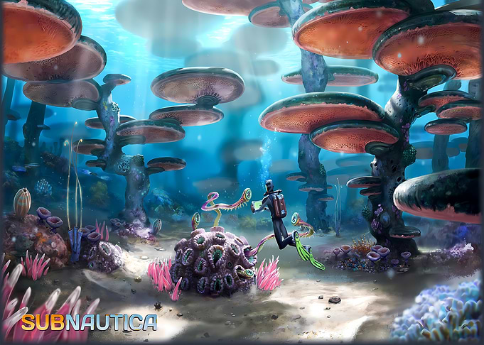 Subnautica Underwater Exploration Scene
