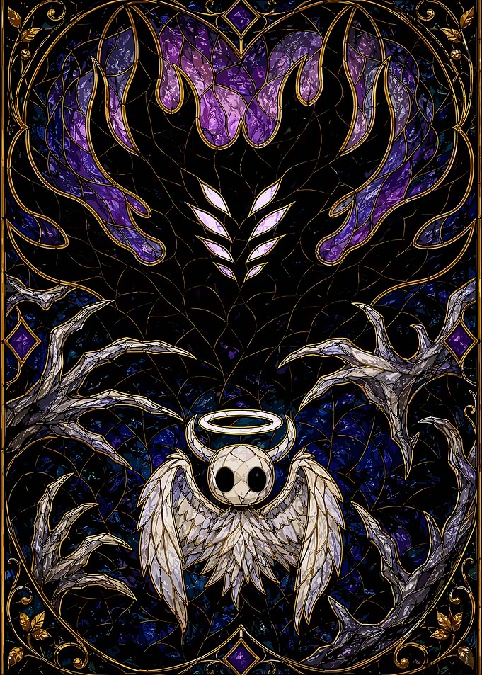 Hollow Knight Stained Glass Art