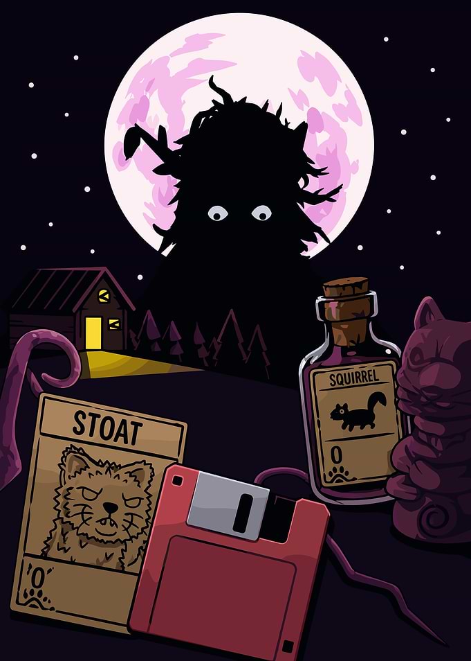 Inscryption Game Themed Illustration