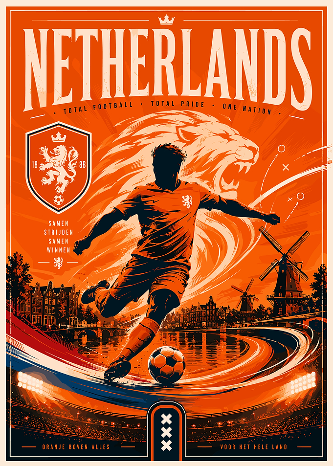 Netherlands National Football Team Poster