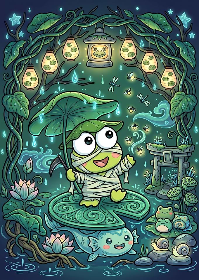 Keroppi Mummy in Magical Pond