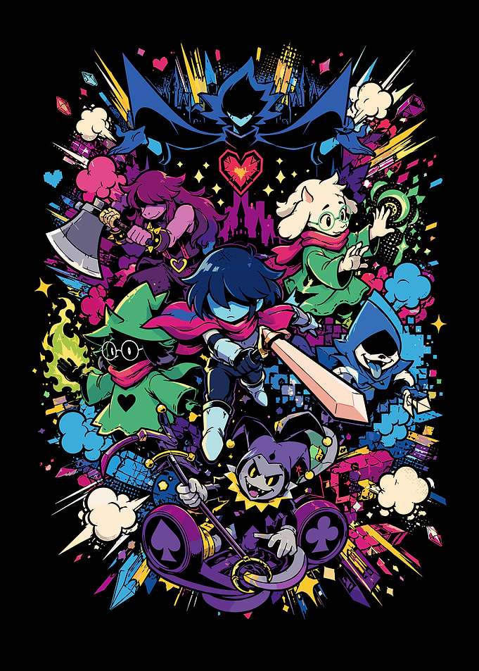 Deltarune Character Ensemble Illustration