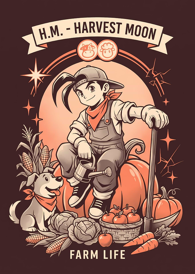 Harvest Moon Farm Life Illustration