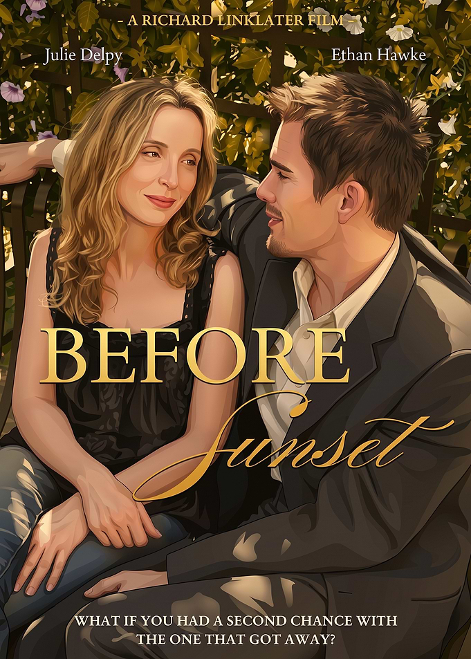 Before Sunset Movie Illustration