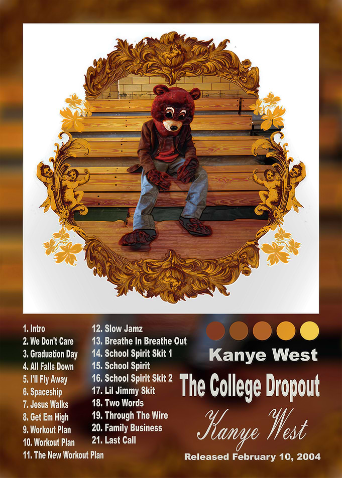 Kanye West The College Dropout Album Poster