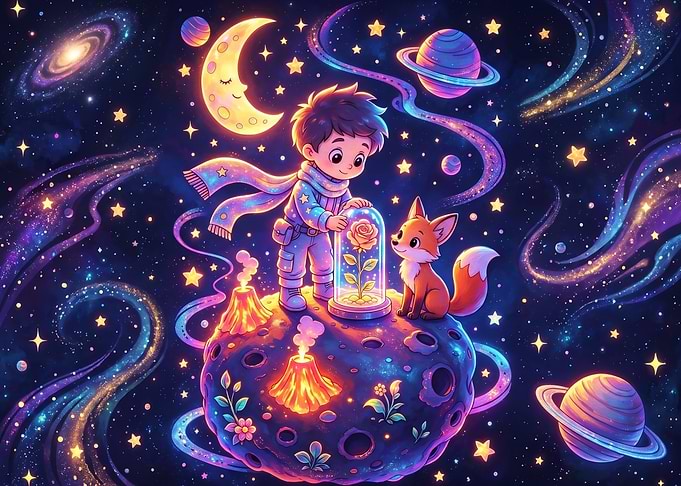 The Little Prince and His Rose