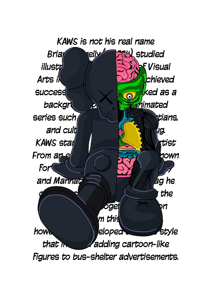 KAWS Dissected Companion Art Print