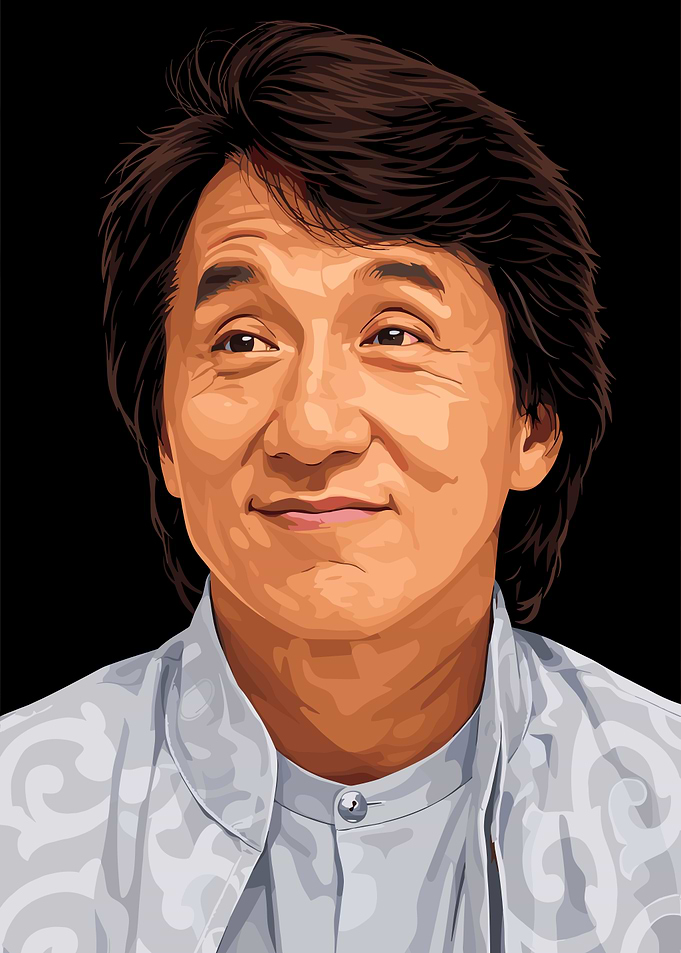 Jackie Chan Vector Portrait