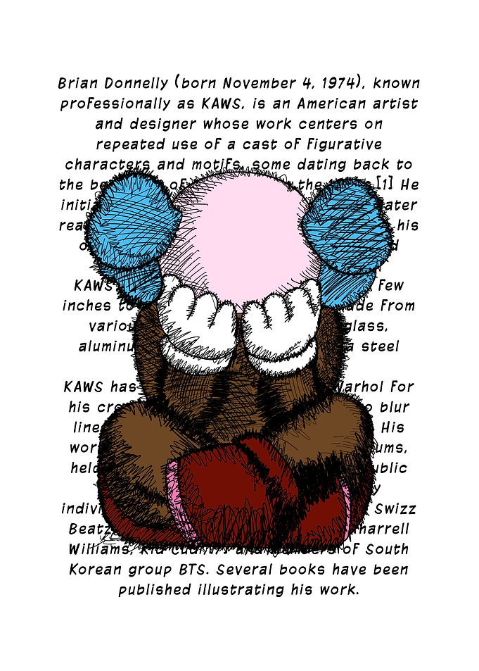 KAWS Companion Figure Illustration