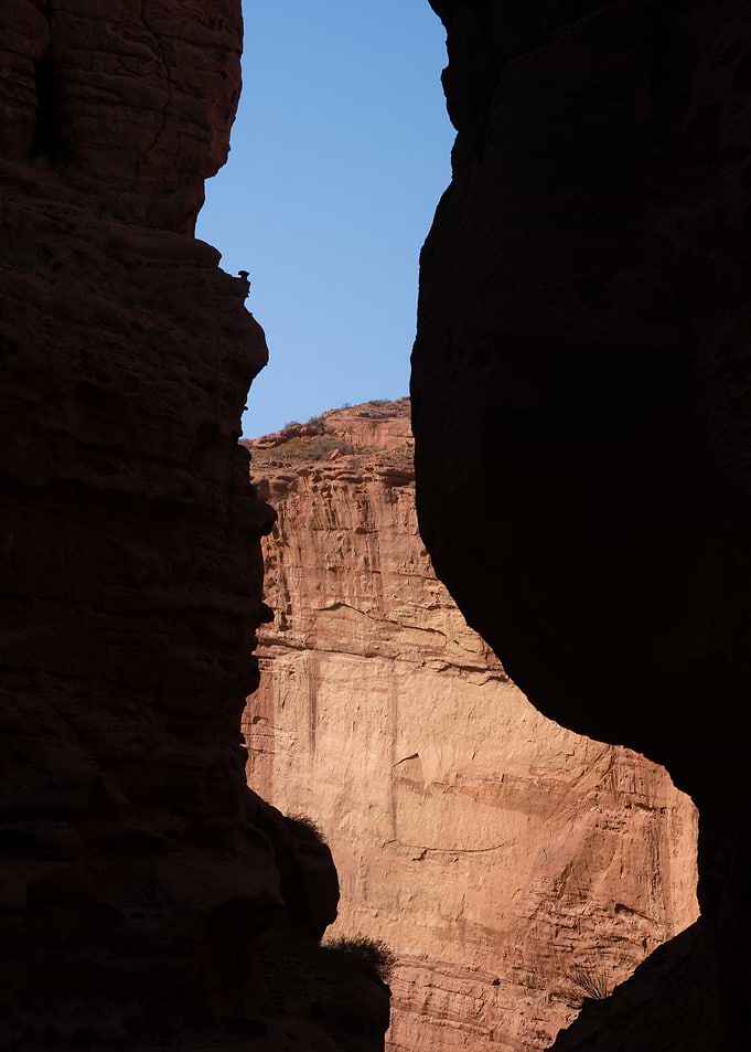 Canyon View Through Rock Arch