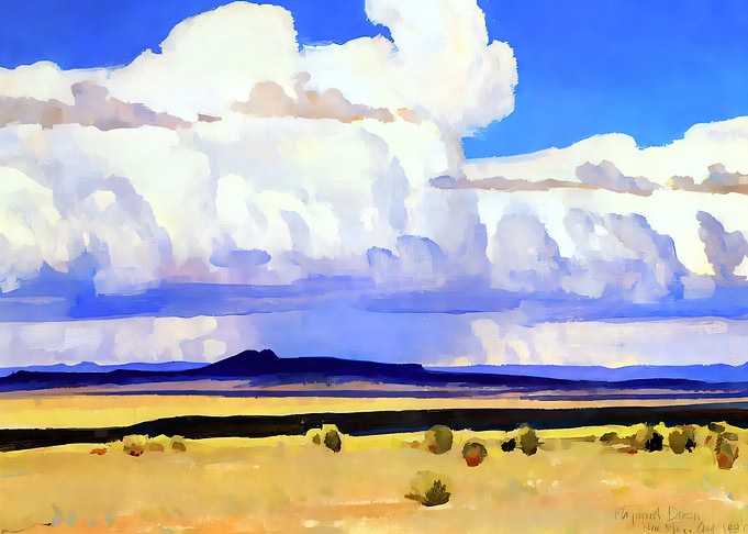 Maynard Dixon New Mexico Landscape Painting