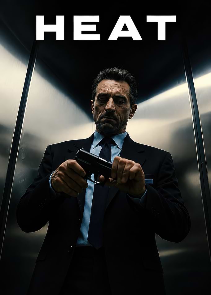 Heat Movie Poster Featuring Robert De Niro