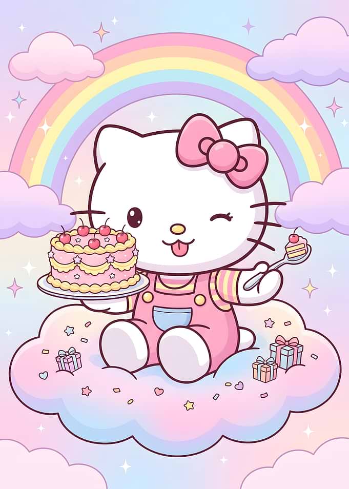 Hello Kitty Birthday Celebration on Cloud