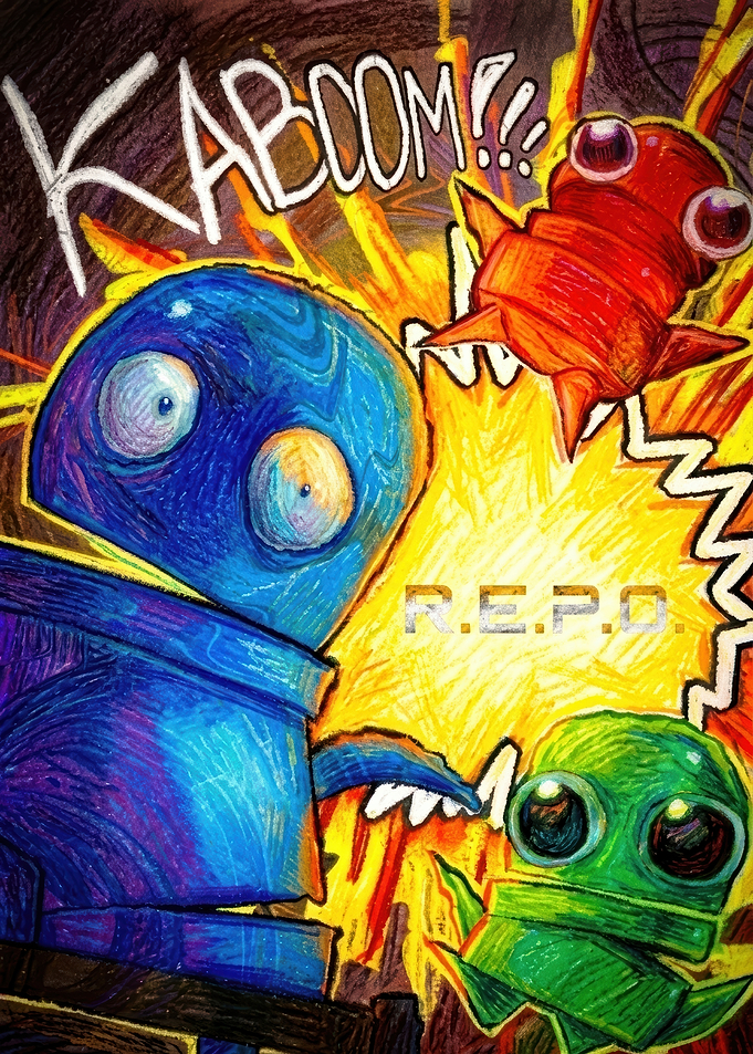 REPO Kaboom! Colorful Explosion Art