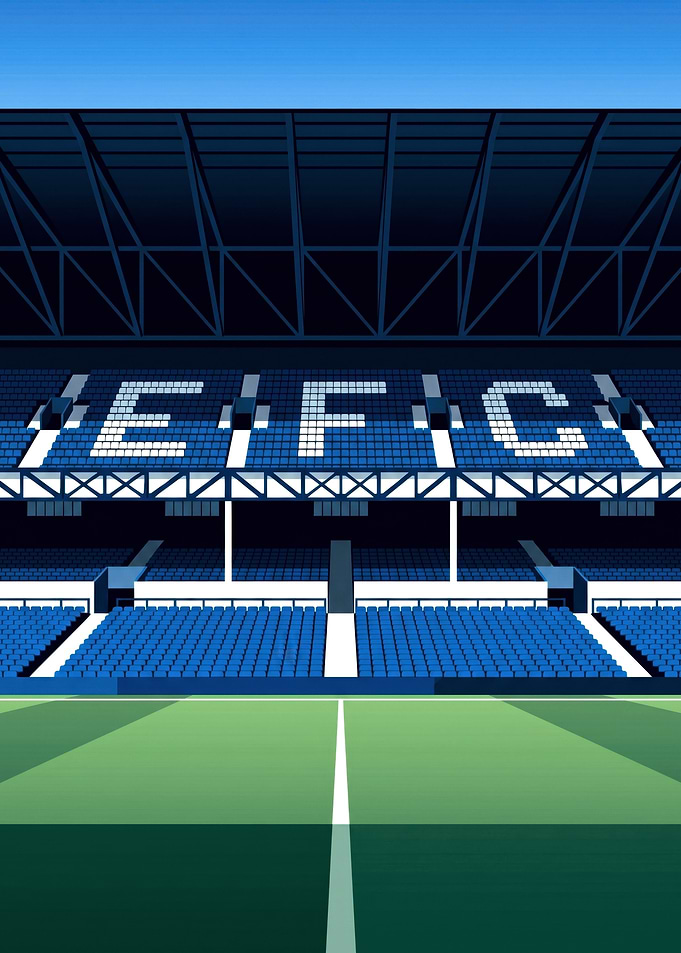 Everton Football Club Stadium Illustration