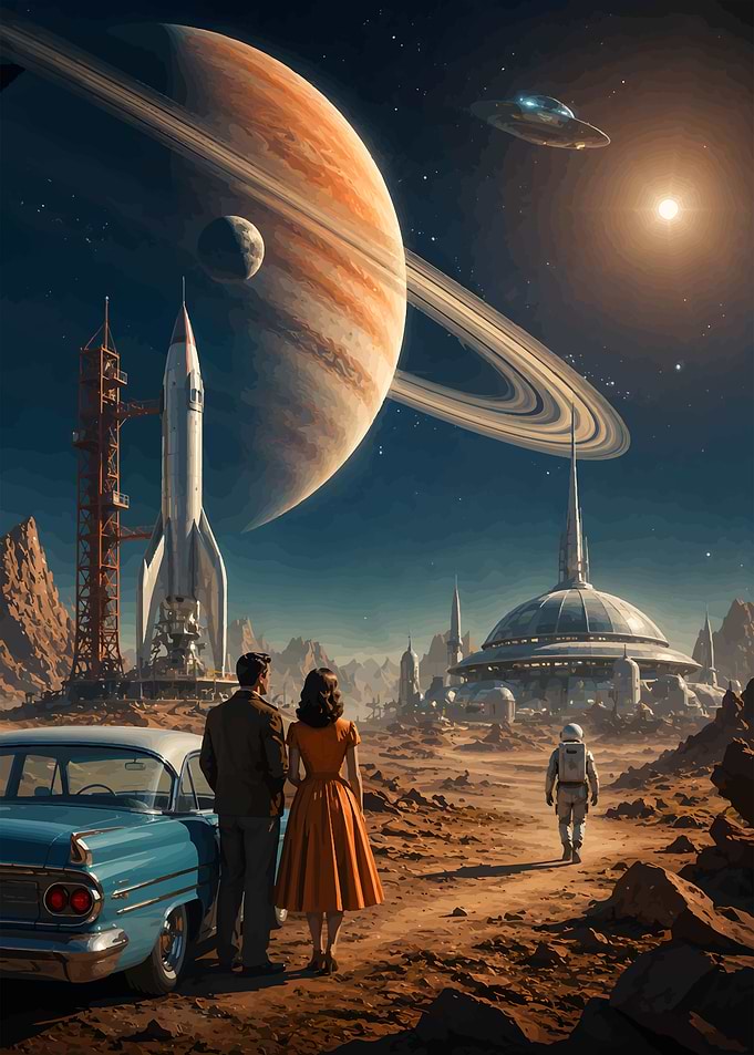 Retro Futurism on Alien Planet