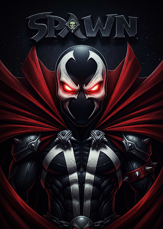 Spawn Comic Book Character Portrait