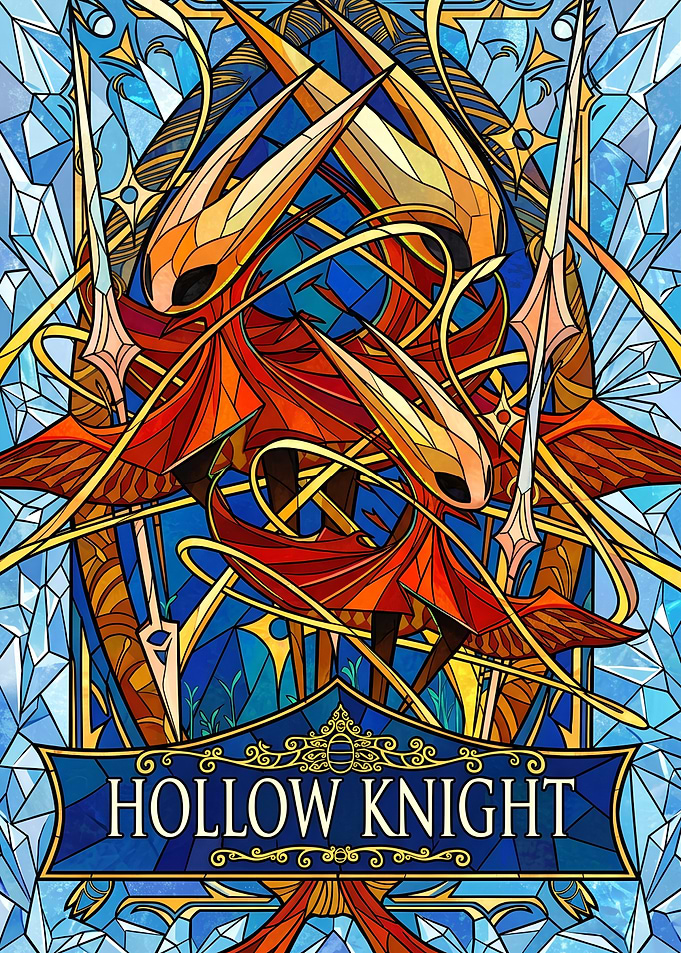 Hollow Knight Stained Glass Art