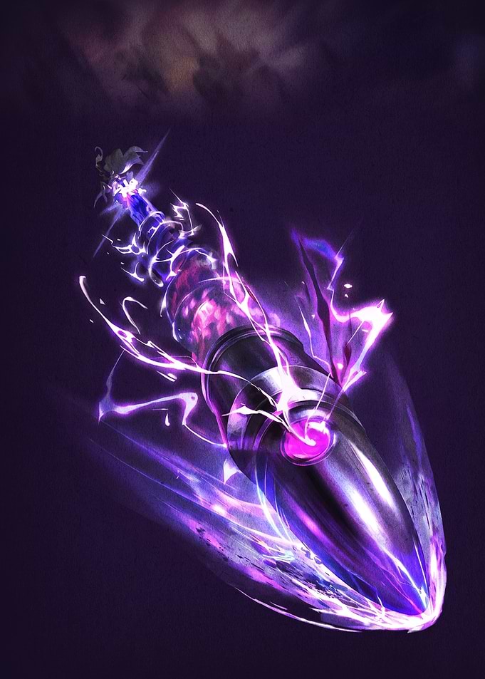 Magical Purple Lightning Bullet
