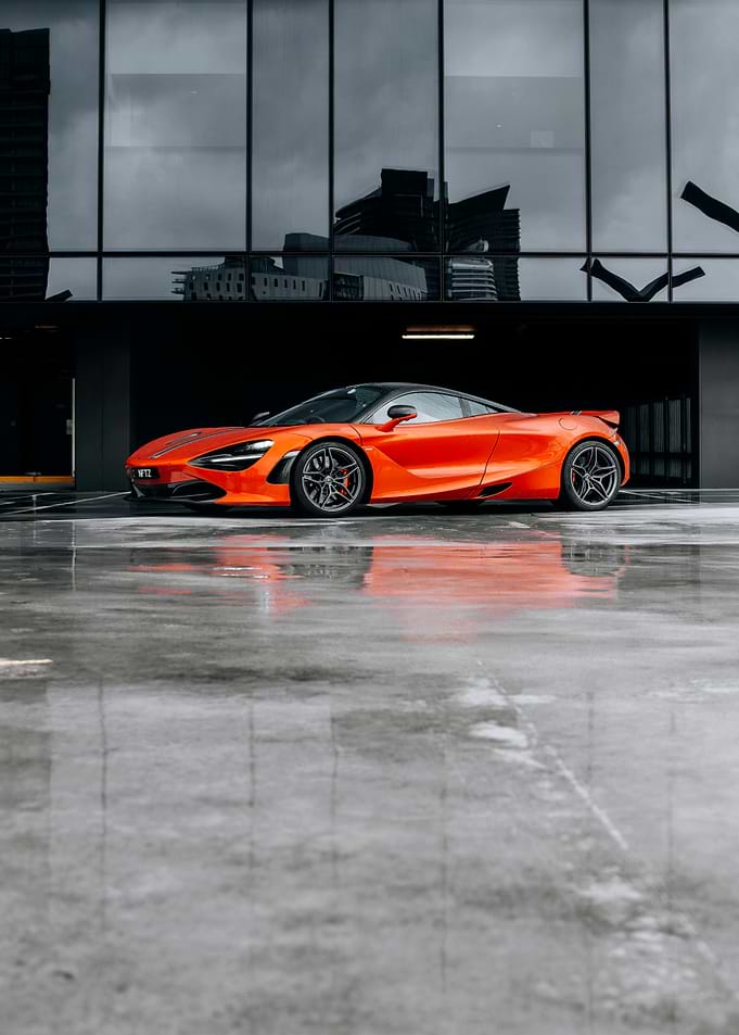 Vibrant Orange McLaren Supercar