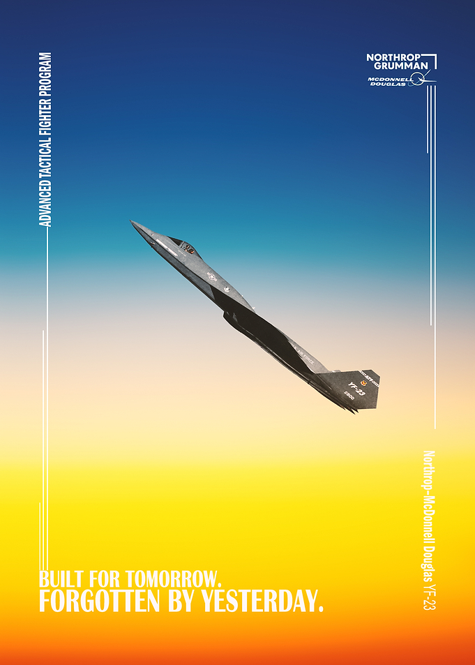 Northrop YF-23 Fighter Jet Poster