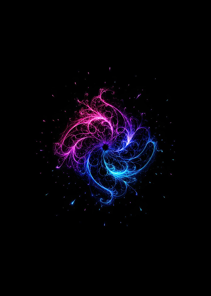 Ethereal Nebula Abstract Cosmic Energy Art