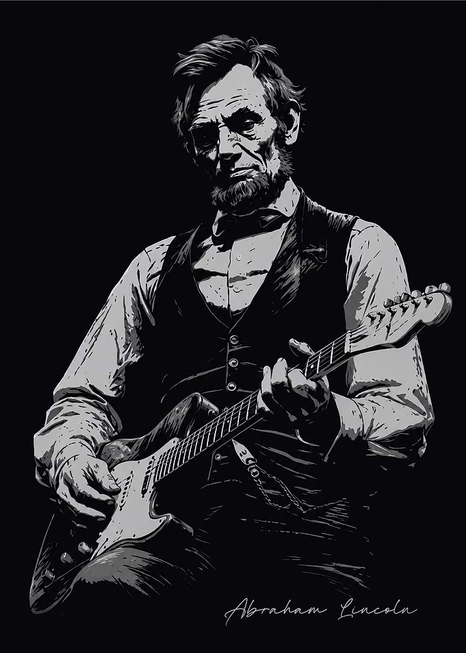 Abraham Lincoln Playing Guitar