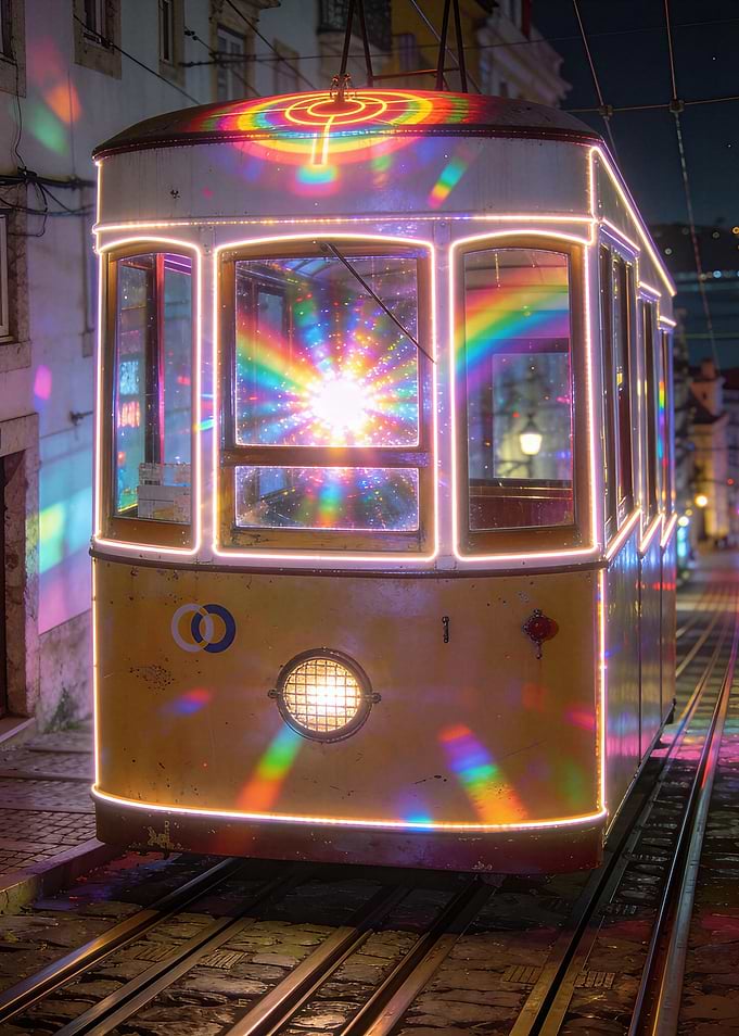 Night Funicular Tram