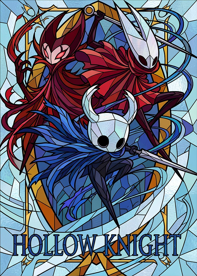 Hollow Knight Stained Glass Art