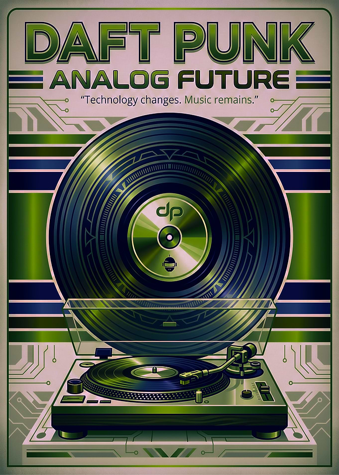 Daft Punk vnyl Music Poster
