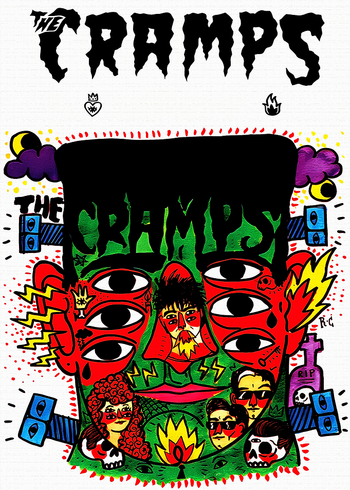 The Cramps Psychobilly Poster Art