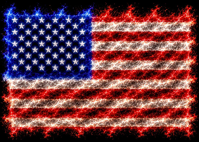 Electric Energy American Flag