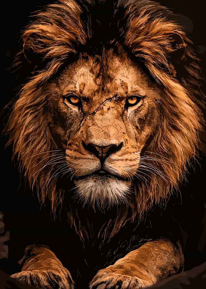 Majestic Lion Portrait
